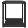 vidaXL Table d'appoint noir 55x45x49 cm résine tressée
