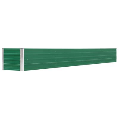 vidaXL Lit surélevé de jardin Acier galvanisé 320x40x45 cm Vert