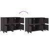 vidaXL Buffet noir 100,5x39x72 cm acier