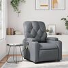 vidaXL Fauteuil de massage inclinable gris similicuir