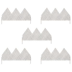 vidaXL Cl&ocirc;tures en treillis de jardin 5 pcs 170x105 cm Saule