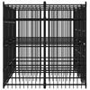 vidaXL Chenil d'ext&eacute;rieur pour chiens Acier 5,53 m&sup2;