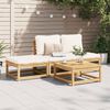 vidaXL Salon de jardin 4 pcs avec coussins Bois d'acacia solide
