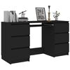 vidaXL Bureau noir 140x50x77 cm Bois d'ingénierie