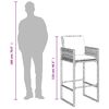 vidaXL Tabourets de bar jardin coussins lot de 2 noir r&eacute;sine tress&eacute;e