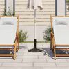 vidaXL Socle de parasol Noir et bronze 9 kg 40 cm Fonte