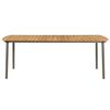 vidaXL Table de jardin 200x100x72 cm Bois d'acacia solide et acier