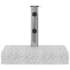 vidaXL Socle de parasol Granite rectangulaire 25 kg