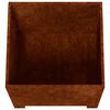 vidaXL Jardini&egrave;res avec pieds 2 pcs Rouill&eacute; 50x50x50 cm Acier corten