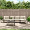 vidaXL Salon de jardin 6 pcs avec coussins anthracite r&eacute;sine tress&eacute;e