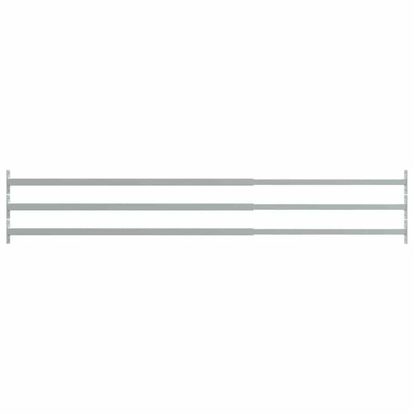 vidaXL Barres de fen&ecirc;tre r&eacute;glables de s&eacute;curit&eacute; 3 pcs 710-1200 mm