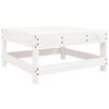 vidaXL Salon de jardin 7 pcs Blanc Bois de pin massif