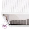 vidaXL Panier &agrave; linge avec 2 sections bambou blanc 72 L