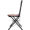 vidaXL Chaises pliables de bistro 2 pcs Céramique Terre cuite