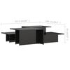 vidaXL Table basse 2 pcs Noir brillant 111,5x50x33cm Bois d'ing&eacute;nierie