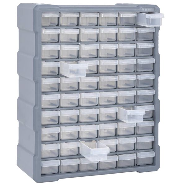 vidaXL Organisateur multi-tiroirs avec 60 tiroirs 38x16x47,5 cm