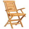 vidaXL Chaises de jardin pliantes lot de 2 56x63x90cm bois massif teck