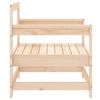vidaXL Chaises de jardin lot de 2 bois massif de pin