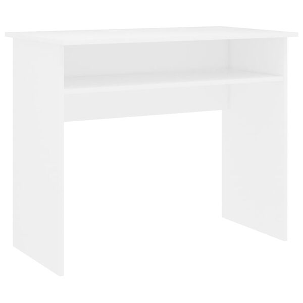 vidaXL Bureau Blanc 90x50x74 cm Bois d'ing&eacute;nierie