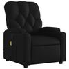 vidaXL Fauteuil de massage inclinable noir similicuir