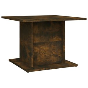 vidaXL Table basse ch&ecirc;ne fum&eacute; 55,5x55,5x40 cm bois d'ing&eacute;nierie