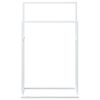 vidaXL Porte-serviettes sur pied Blanc 48x24x78,5 cm Fer