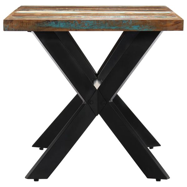vidaXL Table à manger 140x70x75 cm Bois de récupération massif
