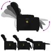 vidaXL Fauteuil inclinable de massage noir similicuir