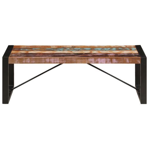 vidaXL Table basse 120x60x40 cm Bois de récupération solide