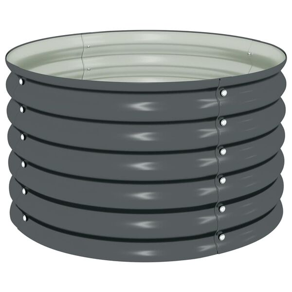 vidaXL Lit sur&eacute;lev&eacute; de jardin 80x80x44 cm Acier galvanis&eacute; Gris