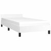 vidaXL Cadre de lit sans matelas blanc double XL similicuir