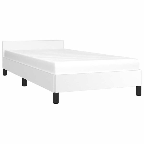 vidaXL Cadre de lit sans matelas blanc double XL similicuir