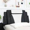 vidaXL Coussin de tête de lit Viana noir et blanc 100 cm similicuir