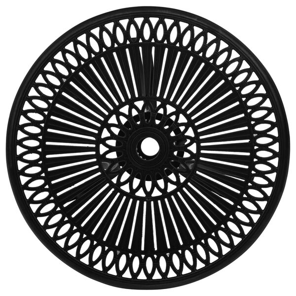 vidaXL Table de jardin Noir 62x62x65 cm Aluminium coul&eacute;