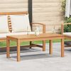 vidaXL Table de Jardin Naturel 95 x 45 x 40 cm Bois de teck solide