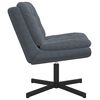 vidaXL Fauteuil relaxant pivotant Gris fonc&eacute; 63 x 75 x 76 cm Velours