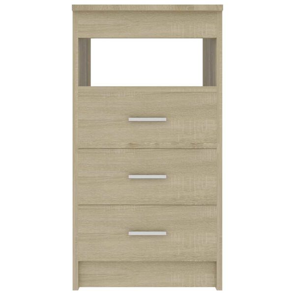 vidaXL Armoire &agrave; tiroirs Ch&ecirc;ne sonoma 40x50x76 cm Bois d'ing&eacute;nierie