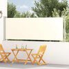 vidaXL Auvent lat&eacute;ral r&eacute;tractable de patio 117x600 cm Cr&egrave;me