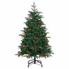 vidaXL Sapin de No&euml;l artificiel articul&eacute; 150 LED et boules 150 cm