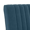 vidaXL Fauteuil sans accoudoirs bleu velours