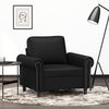 vidaXL Fauteuil Noir 60 cm Similicuir