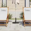 vidaXL Socle de parasol Vert 44x44x31 cm Fonte