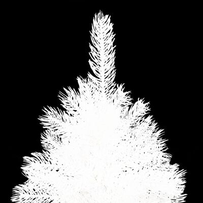 vidaXL Arbre de Noël artificiel pré-éclairé et boules blanc 240 cm