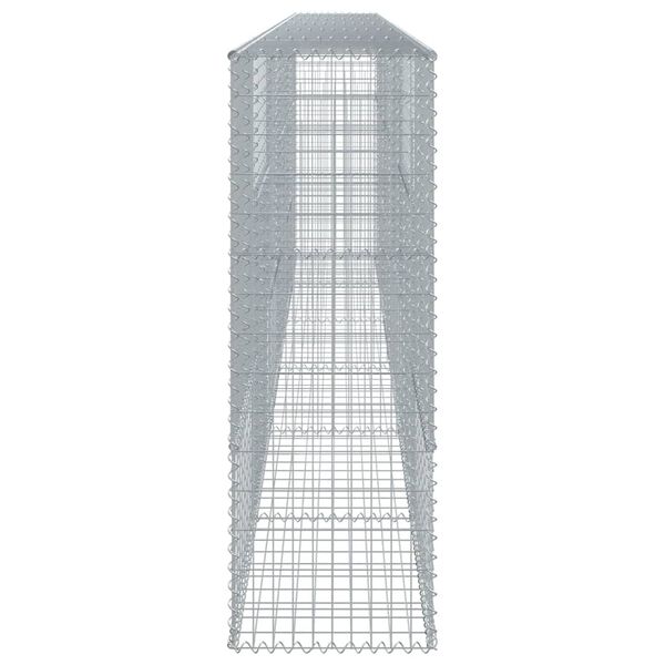 vidaXL Panier gabion avec couvercle 600x50x150 cm fer galvanis&eacute;