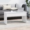 vidaXL Table basse Blanc 102x50,5x52,5 cm Bois d'ing&eacute;nierie