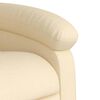 vidaXL Fauteuil inclinable cr&egrave;me tissu