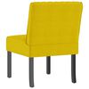 vidaXL Fauteuil sans accoudoirs jaune velours