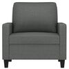 vidaXL Fauteuil Gris fonc&eacute; 60 cm Tissu