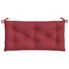 vidaXL Coussin de banc de jardin rouge bordeaux 100x50x7 cm