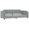 vidaXL Lit de jour gris clair 100x190 cm tissu